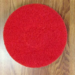 7 3/4" general use cleaning pads for 19" Cimex. Red. Come in a qty of 20 per case